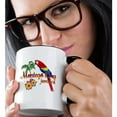 thumbnail image 2 of 3drose, Island Souvenir in Jamaican Colors for Montego Bay, Jamaica., 15oz Two-tone Black Mug, 2 of 6