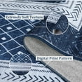 thumbnail image 5 of Geetinfly 5*7FT Area Rugs 1150Gsm 100% Polyester Rug 350Gsm Pile Weight Pearl Velvet Washed Back Folding Printed Carpet - Modern - Geya Navy blue hue, 5 of 7
