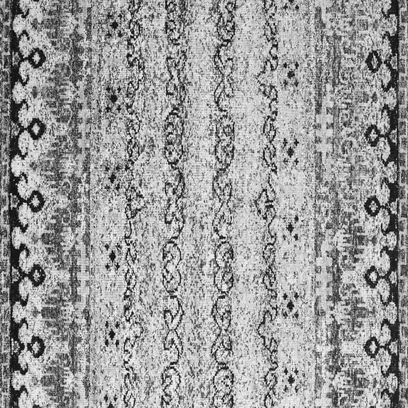 Ahgly Company Indoor Square Abstract Gray Contemporary Area Rugs, 3' Square