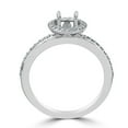 thumbnail image 2 of Pompeii 1/3ct Diamond Engagement Ring Semi Mount 14K White Gold (H/I,I1-I2), 2 of 2