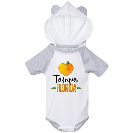 

Inktastic Tampa Florida Orange in Heart Gift Baby Boy or Baby Girl Bodysuit