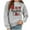 Gray, variant on WXLWZYWL Trendy Sweatshirts For Women 2023 Women'S Pullover Christmas Sweater Women'S Autumn And Winter Plush Printed Sweatshirt