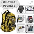 thumbnail image 6 of Jeiento Kids Backpack for School Elementary Primary School Boys 17 Inch Backpack Yellow Tractor Lightweight Water-Resistant Large Capacity Bookbag with Multi-Pocket for Travel Hiking, 6 of 7