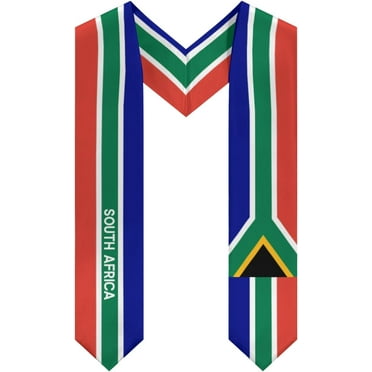 DABOYOZHZH South Africa Flag Cool Graduation Stole Shawl Sash Honor For Study Aboard International Students