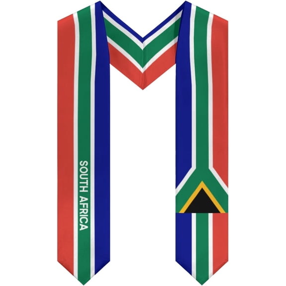 DABOYOZHZH South Africa Flag Cool Graduation Stole Shawl Sash Honor For Study Aboard International Students