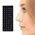 thumbnail image 2 of 60Pcs Nose Studs Set Screw Shaped Steel Decorative Nose Rings Rhinestones Small Pin Steel Decorative Piercing Jewelry Household Women Men Makup Tools, 2 of 8