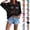 #03 Black, variant on Women's Bohemian Crochet Top with V-Neck, Summer Beach Hollow Crochet Cover-Up 3/4 Sleeve Casual Tops,M,#03 Pink