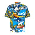 thumbnail image 7 of Xixinqiwan No Boundaries Men's Button Shirt,Men's Summer Printed Shirt Short Sleeve Breathable Button Down Beach Shirt for Summer Casual Vacation Wedding Shirt, 7 of 7