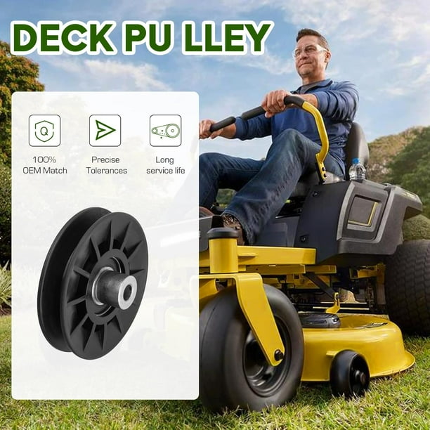 HAHDAXIA V Idler Pulley for Craftsman Mower Drive V Groove Idler Husqvarna AYP YT3000 4000 4500 GT6000 YTH21K46 Lawn with 42 54 Deck Replace 532194326 1 Pack Black XAPLY046PU Walmart