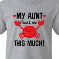 thumbnail image 4 of Inktastic My Aunt Loves Me Nephew Youth T-Shirt, 4 of 5