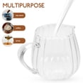 thumbnail image 4 of Jarra de vidrio para crema, taza, frasco para crema de café con boquilla vertedora, mini jarra de leche de vidrio (100 ml), 4 of 8