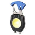thumbnail image 2 of Clearance! Cob Keychain Work Light Keychain Flashlights 7 Light Modes 1600 Portable Usb Rechargeable Cob Work Light Emergency Light with Folding Bracket and Magnet Base Cam One Size Blue, 2 of 9