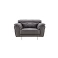 thumbnail image 5 of EK068 Dark Gray Color With Italian Leather Chair, 5 of 5