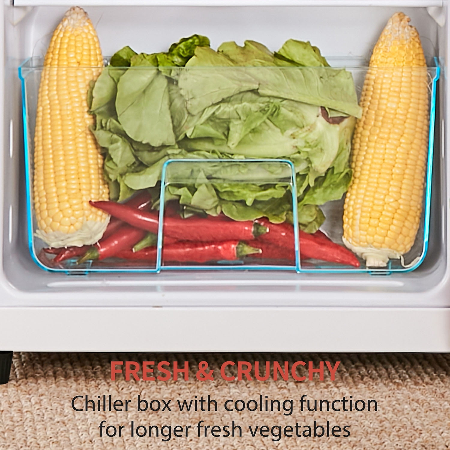Spaco 4.5 cu. ft. Dual Zone Refrigerator, 3.3 Fridge + 1.2 cu. ft. 4-Star Freezer, 7 Temperature Settings, 45 dB, LED Lighting, Red Spaco 4.5 cu. ft. Dual Zone Refrigerator, 3.3 Fridge + 1.2 cu. ft. 4-Star Freezer, 7 Temperature Settings, 45 dB, LED Lighting, Red
