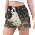 thumbnail image 2 of FORMRS Womens Swim Shorts Mesh Liner Quick Dry Casual Beach Board Bottom with Pockets, Sizes S-2XL, Happy Ghost, 2 of 9