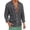 Gray, variant on Men's Linen Cotton Shirts Long Sleeve Lightweight Regular Fit Solid Button Casual Summer Shirt Army Green XXL