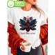 thumbnail image 1 of 1pc Women'S Lotus Flower Print T-Shirt - 100% Cotton, Casual Crew Neck, Short Sleeve, Slight Stretch Knit Fabric Top for All Seasons, 1 of 6