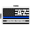 thumbnail image 2 of Catalina Foothills AZ Arizona Pima County Thin Blue Line Stealthy USA Flag - Honoring Law Enforcement Officers Flags - Blue Lives Matter Euro Decal Bumper Sticker 3M Vinyl 3" x 5", 2 of 3