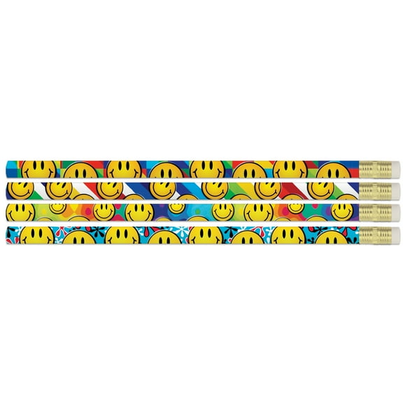 Musgrave Pencil Company Smiley Sensations Pencils, 12 Per Pack, 12 Packs