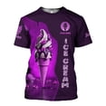 thumbnail image 5 of Personalized Ice Creams 3D Shirt, Custom Ice Cream Shirts for Team Men Women (Red, S), 5 of 9