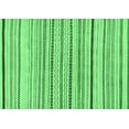 thumbnail image 1 of Ahgly Company Indoor Rectangle Solid Emerald Green Modern Area Rugs, 5' x 8', 1 of 4