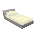 thumbnail image 3 of Ambesonne Floral Fitted Sheet & Pillow Sham Set, Spring Daisy Blossoms, Queen, Yellow White, 3 of 3