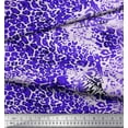 thumbnail image 2 of Soimoi Blue Cotton Duck Fabric Leopard Animal Skin Print Sewing Fabric Yard 42 Inch Wide, 2 of 3