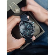 AVI-8 Hawker Hunter Retrograde Stainless Steel 45mm Japanese Quartz Wristwatch