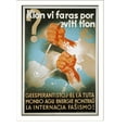 thumbnail image 2 of Historic Framed Print, Kion vi faras por eviti tion. Geesperantistoj el la tuta mondo agu energie kontrau la internacia fasismo!, 17-7/8" x 21-7/8", 2 of 9