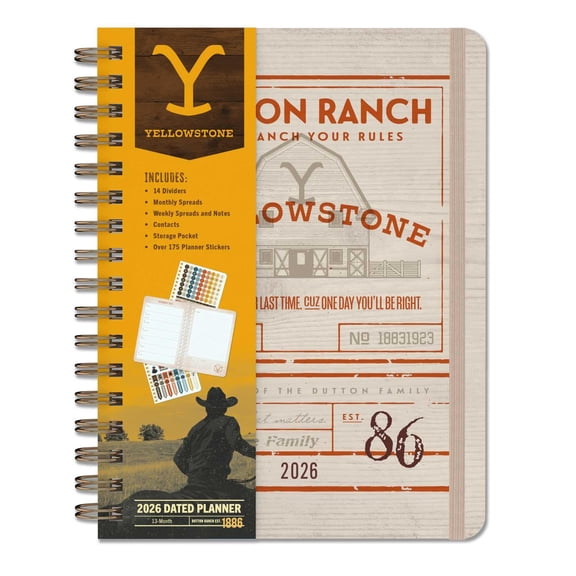Planificador Insight Editions Yellowstone 2026 Semanal