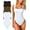 Black,coffee,white, variant on Women's 3 Piece Bodysuits Sexy Ribbed Strappy Square Neck Sleeveless Tummy Control Tank Tops Bodysuits
