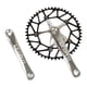 thumbnail image 4 of Juego de bielas para bicicleta, aleación de aluminio de una , juego de bielas para bicicleta de carretera para bicicleta de carretera, bicicl Plata 50T Baoblaze Juego de bielas de plato de bicicleta, 4 of 6