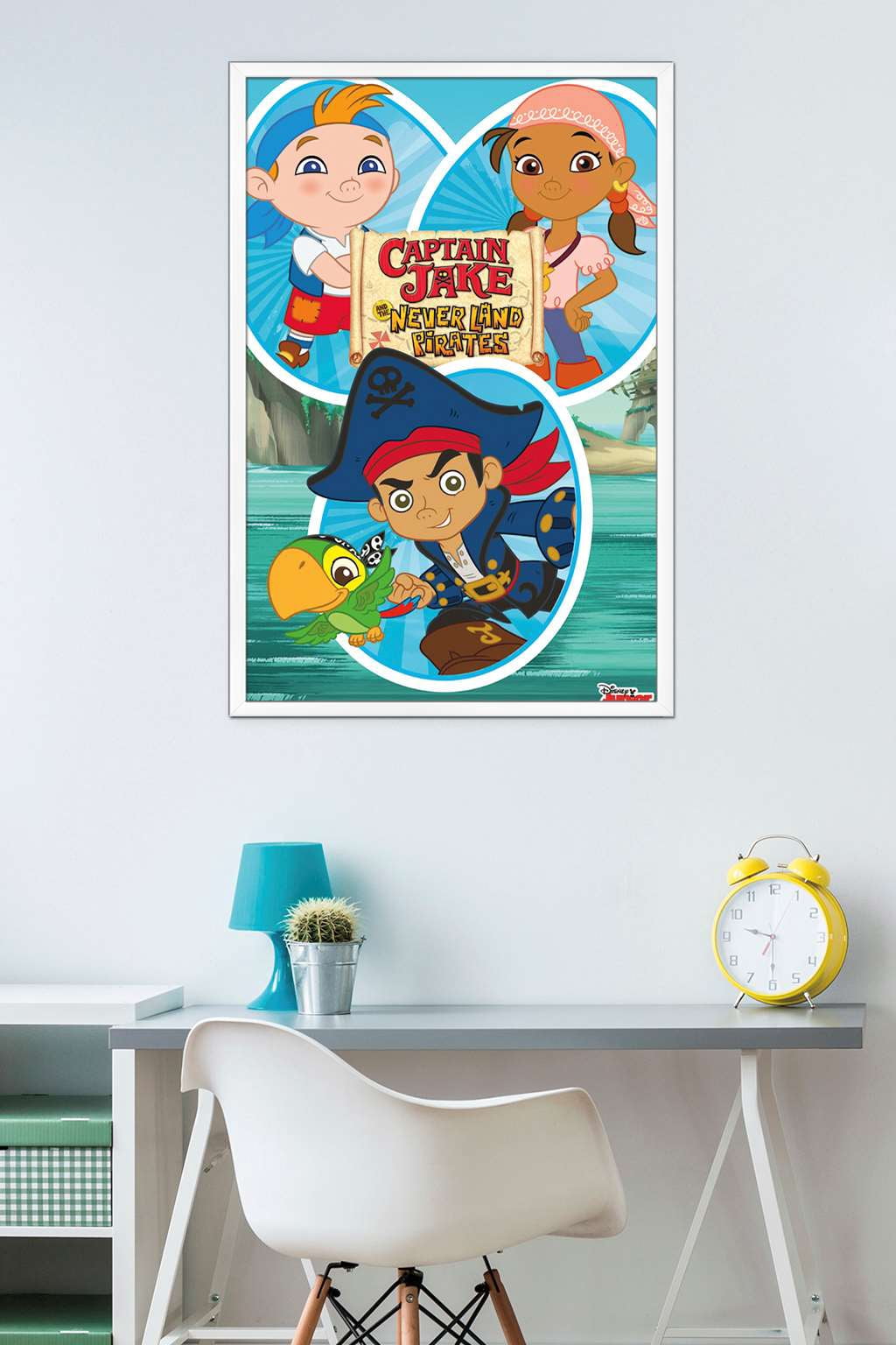 Disney Captain Jake - Group Wall Poster, 22.375" x 34", Framed