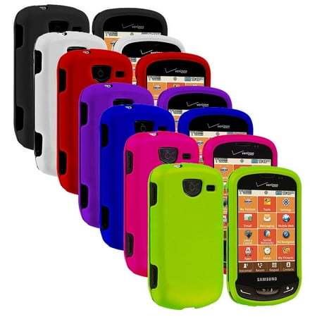 7-pack Hard Rubberized Case for Samsung Brightside (Best Case For Samsung Brightside)