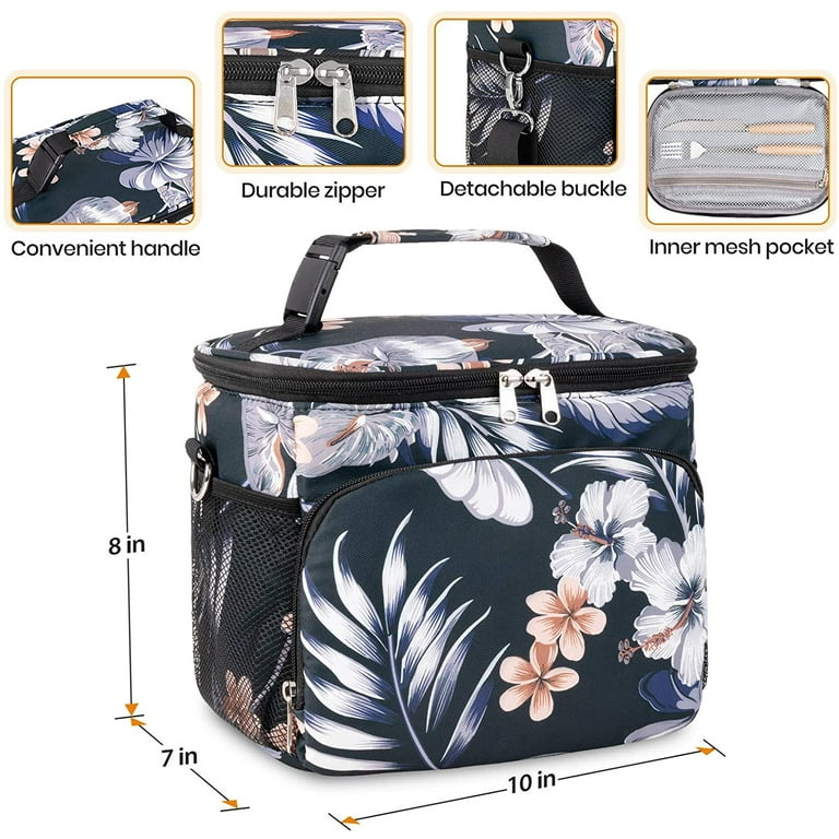 Mularoka Lunch Bag, Reusable Lunch Box lunch bag for Women Leakproof  lunchbox Insulated Cooler Bag Big Capacity Lunch Bags for Women Travel Work