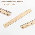 thumbnail image 3 of ASIBT 30 Pack Wooden Rulers Student Rulers Wood School Rulers Measuring Ruler Office Rulers,2 Scale,30 cm and 12 Inch, 3 of 5