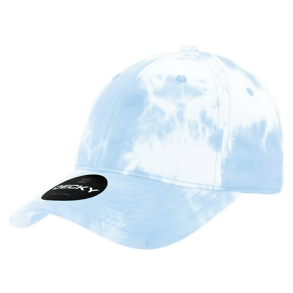 Decky 7205 6 Panel Low Profile Relaxed Tie Dye Dad Hat-Blue