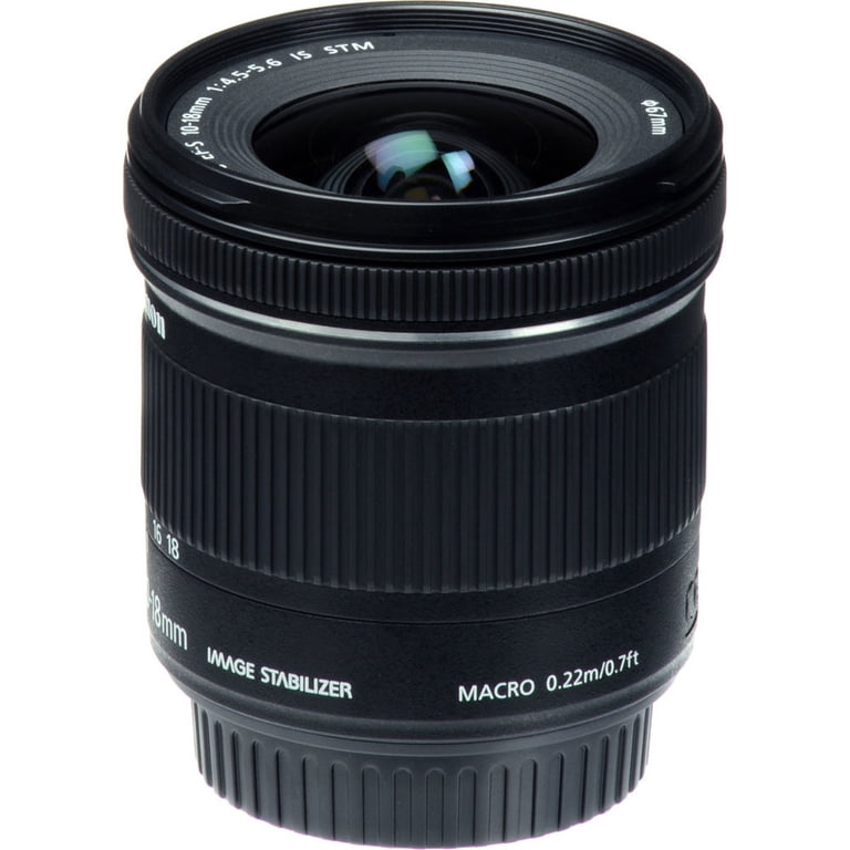 Canon, Lens, EF-S 10-18mm f/4.5-5.6 IS STM, Wide-Angle Compact