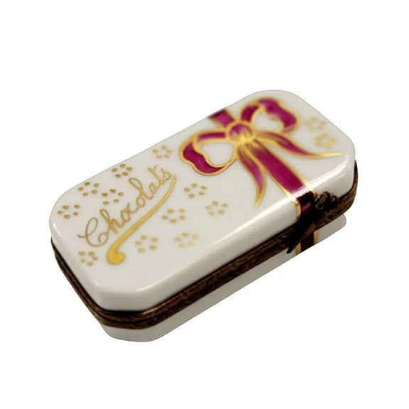 Hand-Painted Chocolates Gift Box for Collectors | Limoges Limoges Box Porcelain Figurine