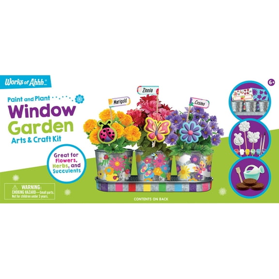 Works of Ahhh Craft Set - Window Garden Premium Wood Paint Kit