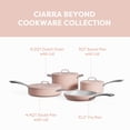 thumbnail image 2 of CIARRA Beyond Cookware Set, Ceramic Nonstick Pots and Pans Set with Lid, Non Toxic, Oven Safe & Compatible with All Stovetops, Pink, 2 of 7