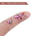 thumbnail image 4 of Uxcell 6 Colors Crushed Glass Chips, 1-4mm Irregular Sequins Metallic Color Glass 28g Gold Tone Purple Color Series, 4 of 5