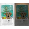 thumbnail image 2 of Caroline's Treasures BB1605CNL Christmas Tree and Wirehaired Dachshund Ceramic Night Light, 6x4x3", multicolor, 2 of 2