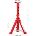 thumbnail image 2 of FONWILYO 2pcs Large Jack Stands for Tire Replacement with Reliable Stability Red, 2 of 7