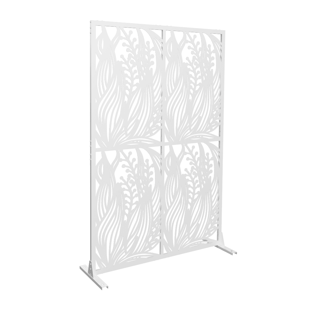 Holaki Metal Privacy Screen, 72" H x 45.3" W, Freestanding Decorative Room Divider for Balcony, Patio, Garden, Waterproof & Rustproof with Bird Shape Hollow Design, Easy Assembly