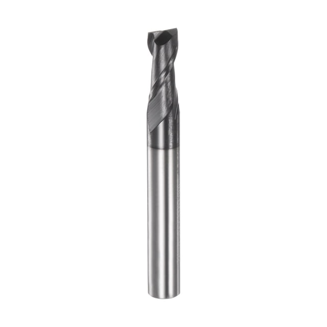 Uxcell 5.5mm x 13mm x 6mm x 50mm Fresa de extremo cuadrado de carburo sólido recubierta de AlTiN de 2 flautas