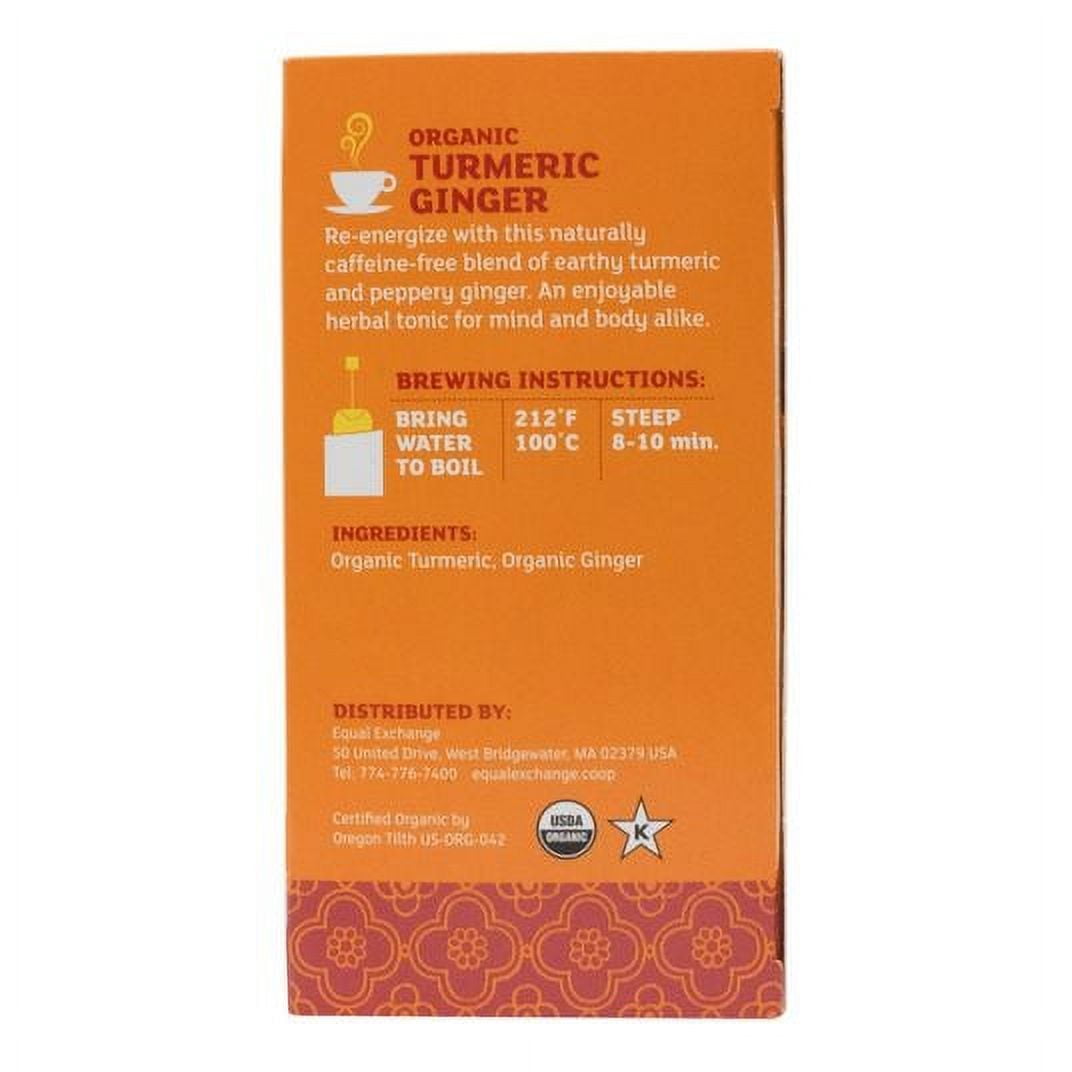 Equal Exchange Turmeric & Ginger Tea, Organic-6 x 1 box