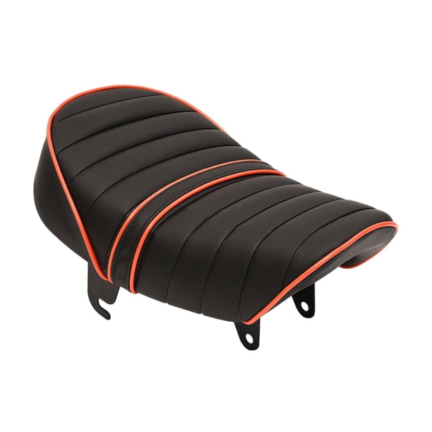 Cojín de asiento de motocicleta, almohadilla de asiento de cuero PU, accesorios de motocicleta, funda de asiento de motocicleta antideslizante para vi
