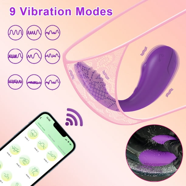 XBONP Sex Toys Wearable Vibrator with APP Remote Control for Panty  Vibrating G Spot Vibrators, Clitoral Stimulator Butterfly Vibe with 7  Vibration