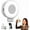White, variant on Quantifty 3-in-1 Magnetic Beauty Selfie Light for Phones, 3 Light Modes, 360 ° Rotatable Pocket LED Selfie Ring Fill Makeup Lights with Mirror, for Makeup/Selfies/Photography (Black)